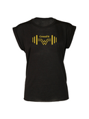 Crossfit W - Flowy Muscle T Rolled Cuff (Women)
