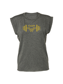 Crossfit W - Flowy Muscle T Rolled Cuff (Women)