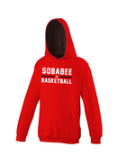 Sobabee Hoodie Kids rood/ zwarte hood