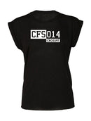 Women's muscle tee - rolled cuff