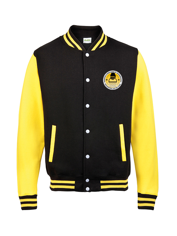Waterdragers - Black & Yellow Varsity Jacket (only Adults)