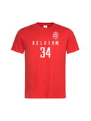Belgian Cats - Players Red T-Shirt (Adults Unisex)