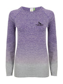 2150 Women's seamless fade out long sleeve top