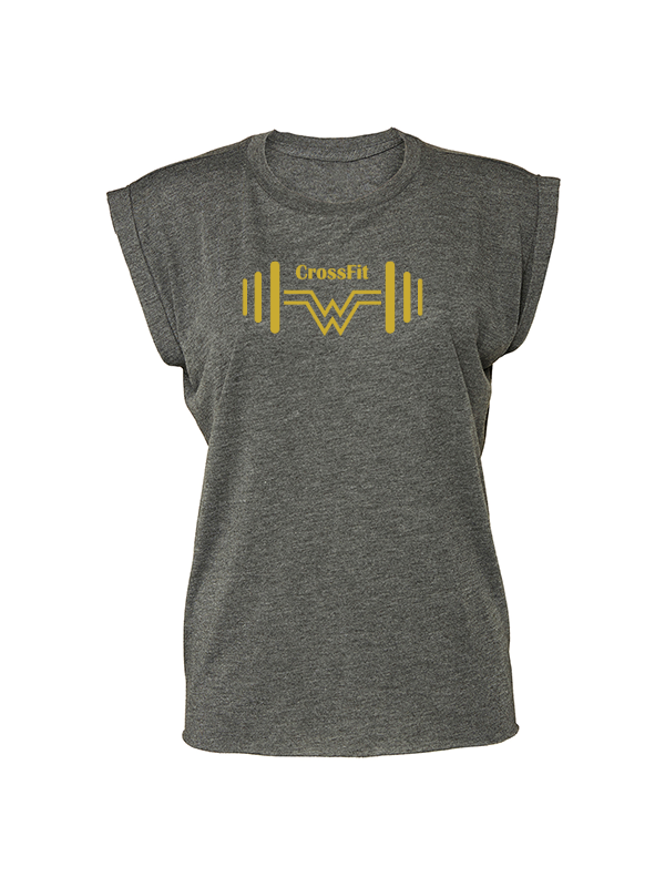 Crossfit W - Flowy Muscle T Rolled Cuff (Women)