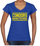 Condors Basketschool V-neck Shirt Woman