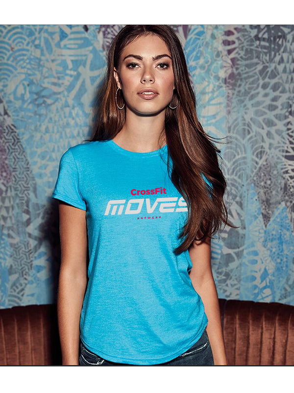 Crossfit MOVES Antwerpen Tri-blend T-shirt Ladies