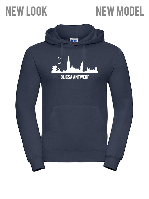 Olicsa Hoodie Navy - Antwerp Skyline