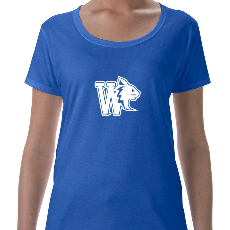 WildCats - Logo Ladies Deep Scoop T-shirt