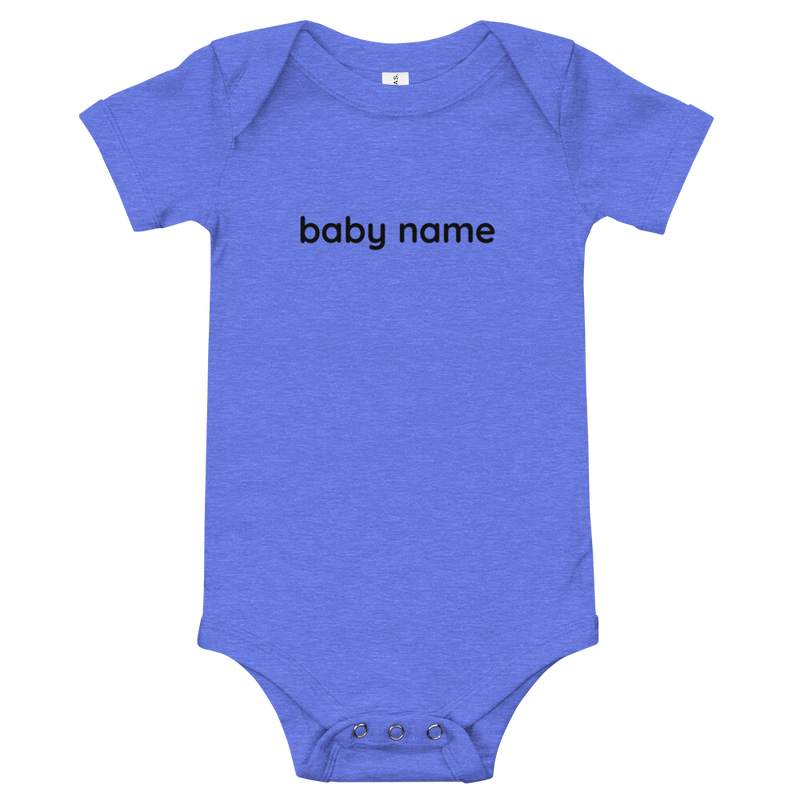 Personalised baby body