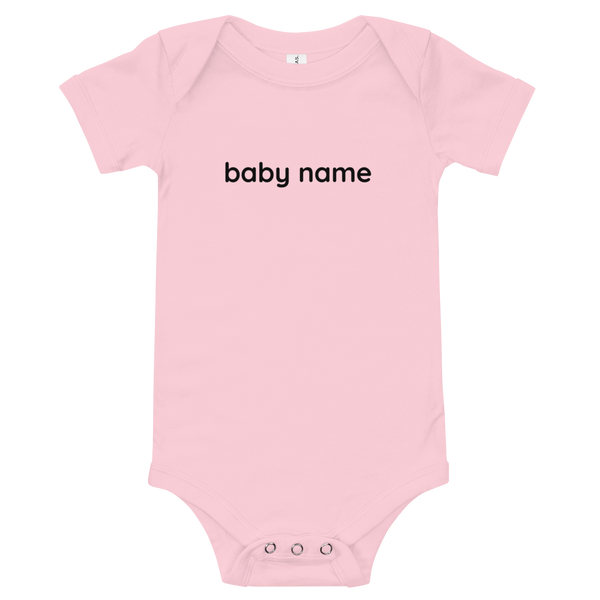 Personalised baby body