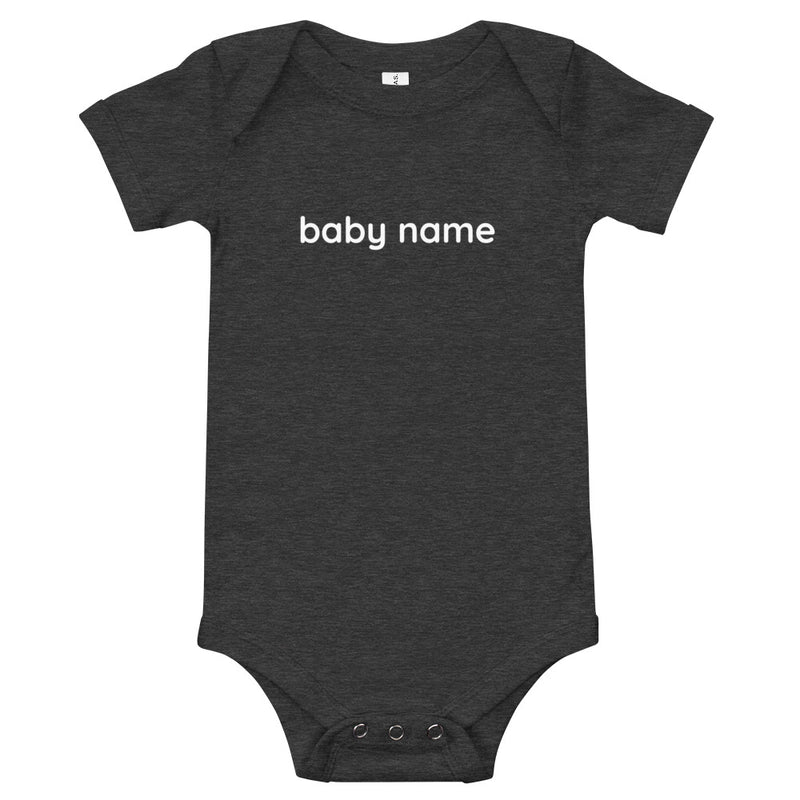 Personalised baby body