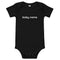 Personalised baby body