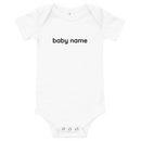 Personalised baby body